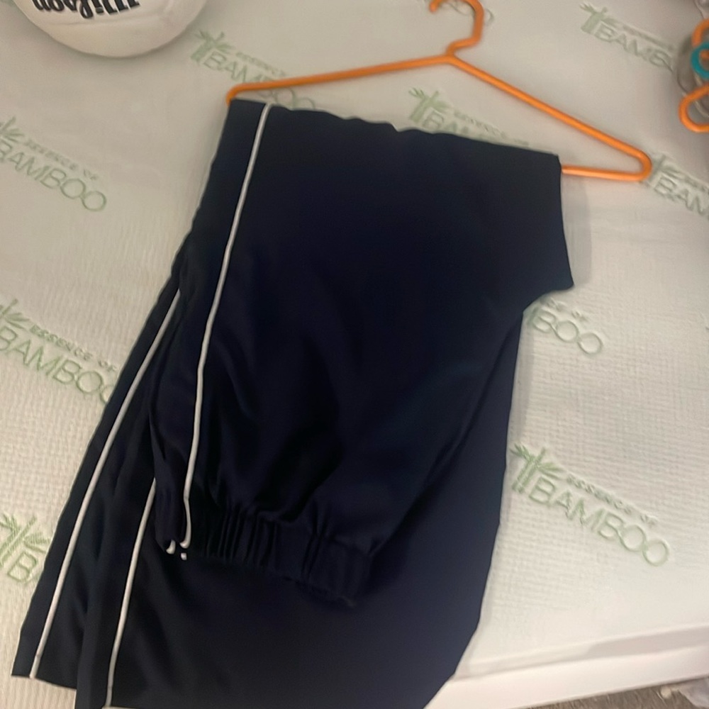 Blue One stripe Cargos